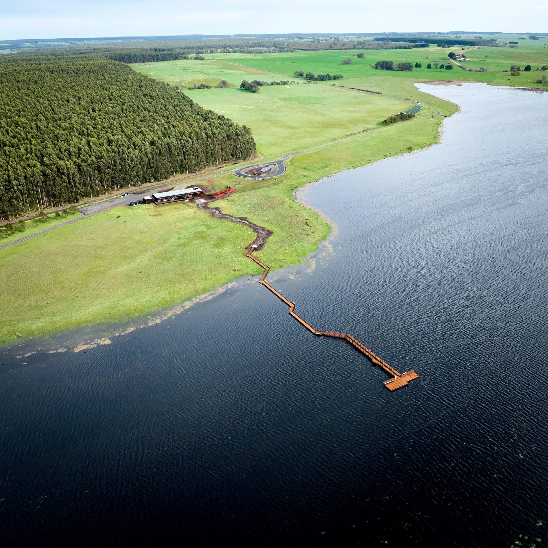 Aerial view of Budj Bim